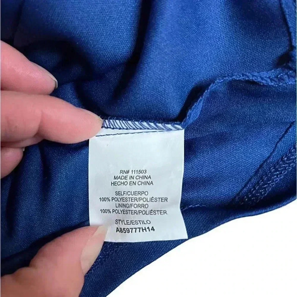 As U Wish Blue Romper with Tie Waist - Size Small - Picture 3 of 10